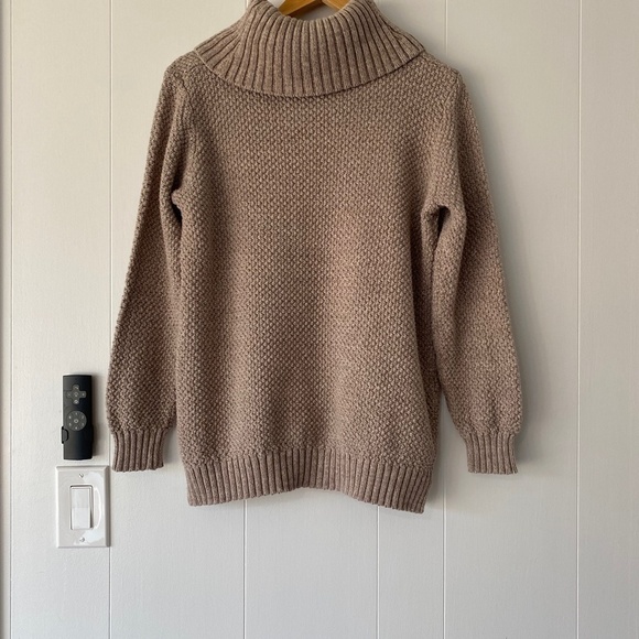 𝅺HILARY Radley oatmeal colour cowl neck knit sweater ribbed hem - Picture 4 of 8